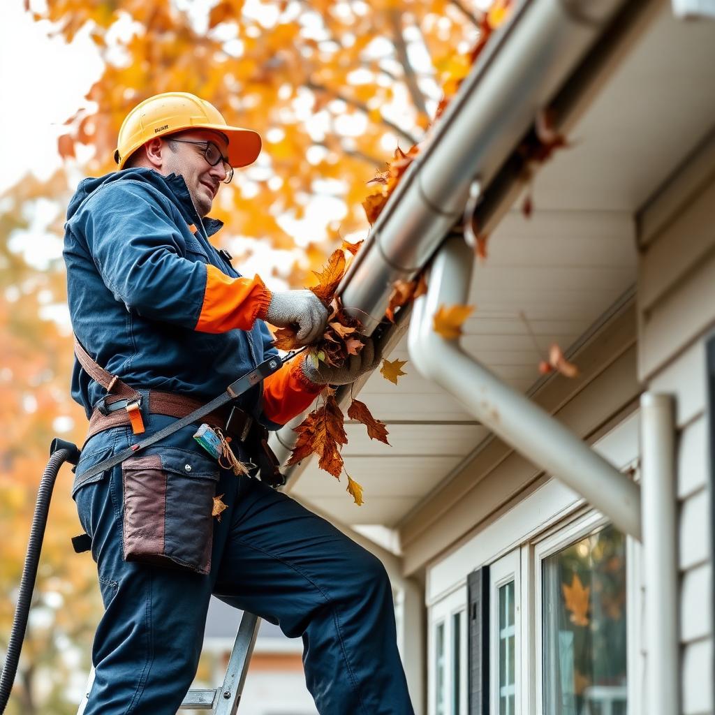 Gutter cleaning and debris removal in Montreal